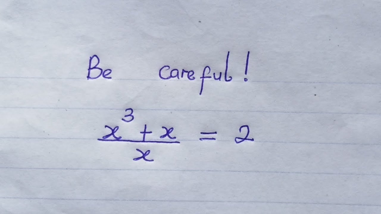 If you are not careful | You will probably fail this problem 