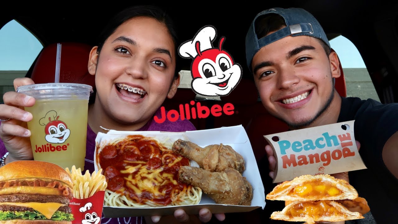 JOLLIBEE MUKBANG!! | Chickenjoy, Jolly Spaghetti, Aloha Yum Burger + Peach Mango Pie!