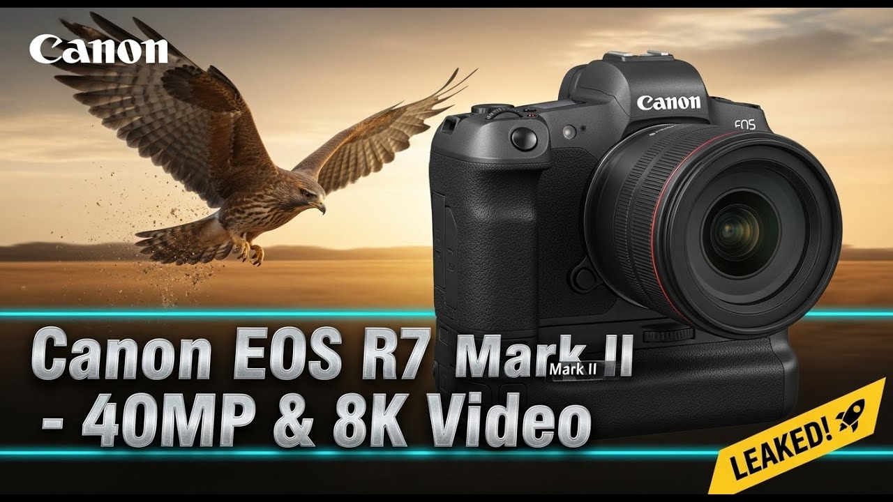 Официальная информация о Canon EOS R7 Mark II: раскрыты характеристики, 40 МП и видео 8K?