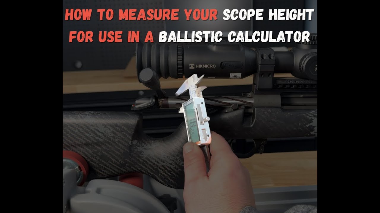 How to measure your scope height for use in a Ballistic Calculator with Ben from huntthenight.com.au