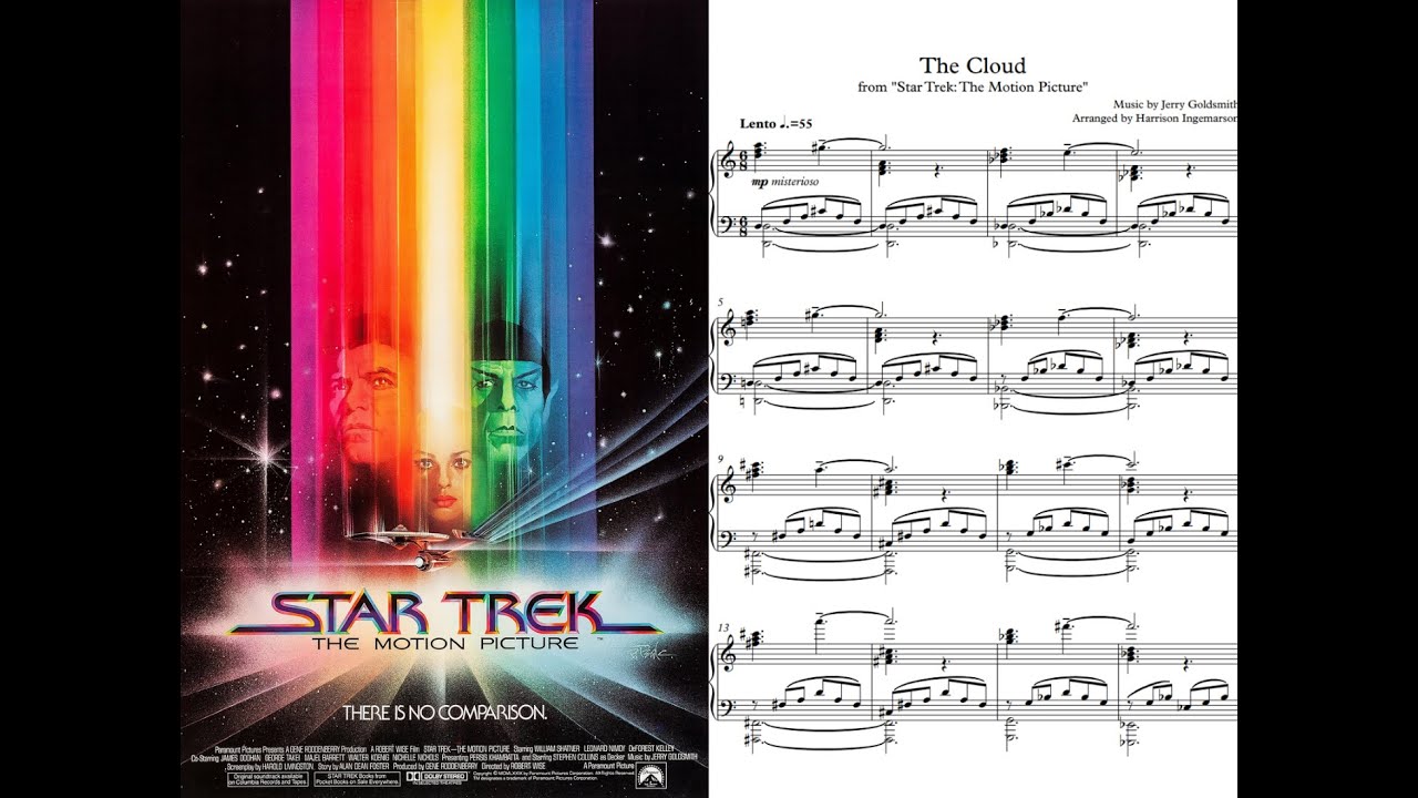 Star Trek The Motion Picture - The Cloud ♪Piano Sheet Music♪