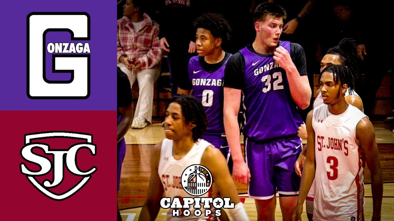 WCAC DC RIVALRY GAME DELIVERS - Gonzaga vs St John's Highlights - 2/13/24