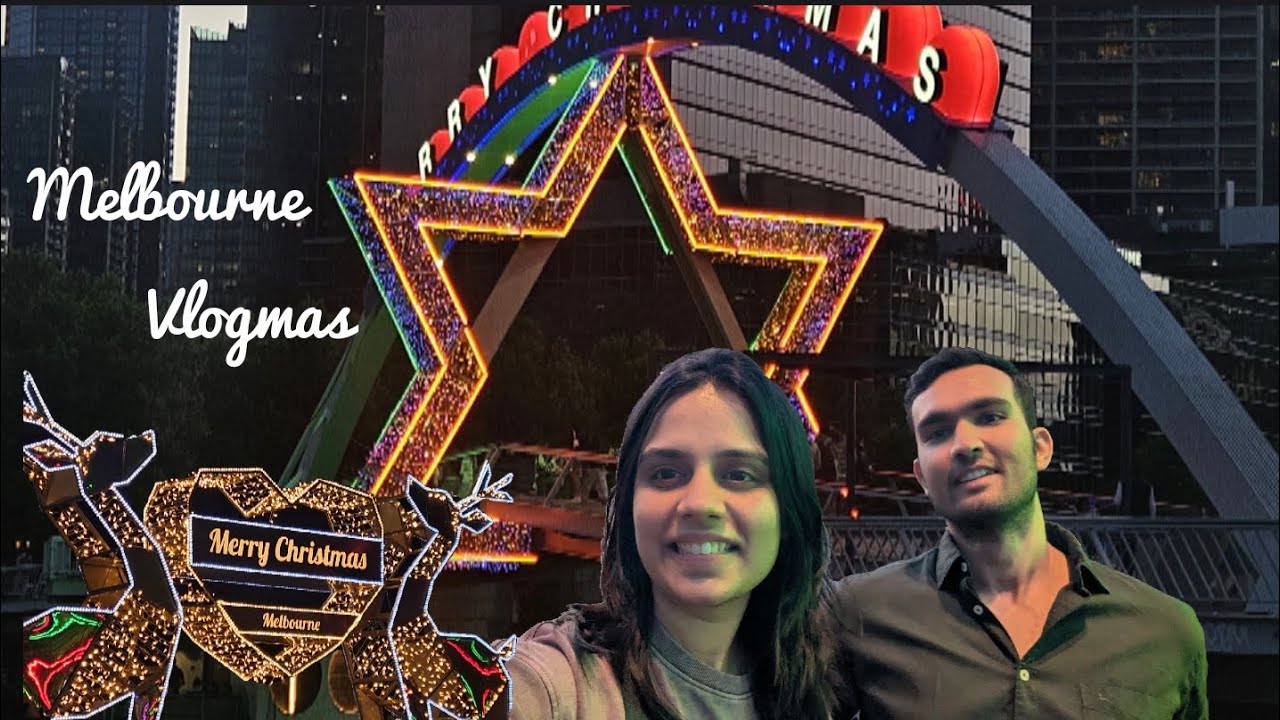 Indian Couple’s First Christmas season in Melbourne 2025 🎄 | Australia Christmas Vlog