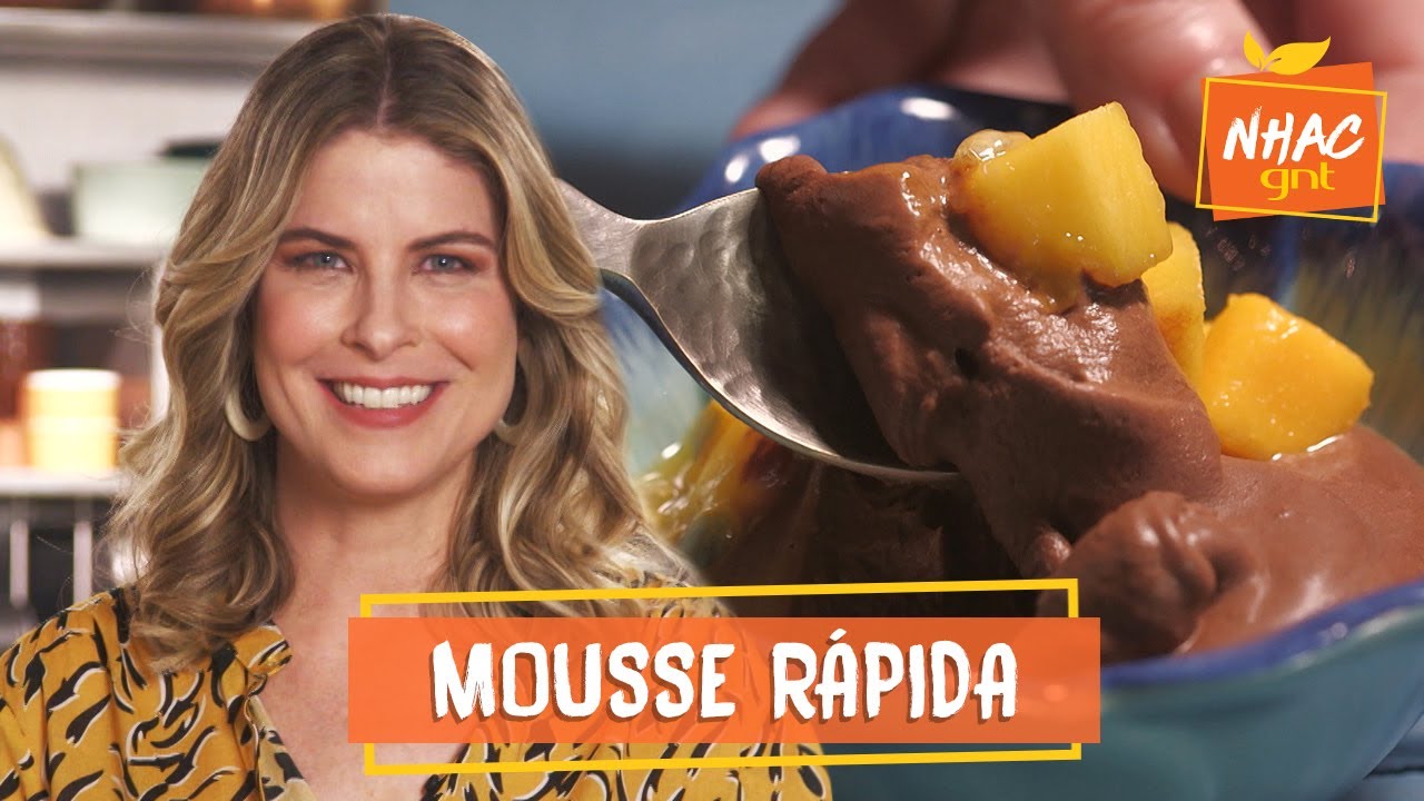 Mousse de chocolate com DOIS ingredientes fica pronto em 10 minutos | Rita Lobo |Cozinha Prática