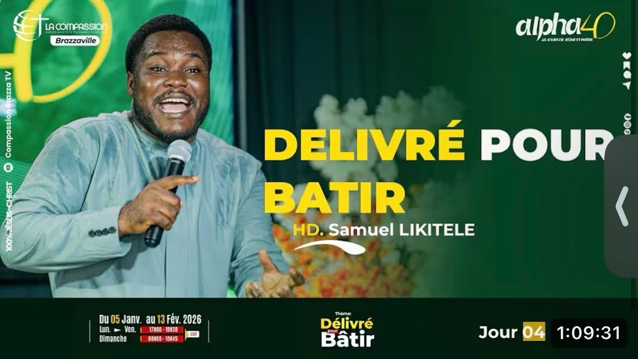 DÉLIVRÉ POUR BÂTIR || Jour 4 || 1e partie || Samuel Likitele 