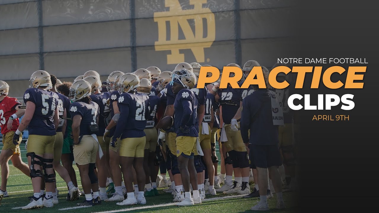 Notre Dame Football Spring Practice Clips 4.9 | #ndfootball