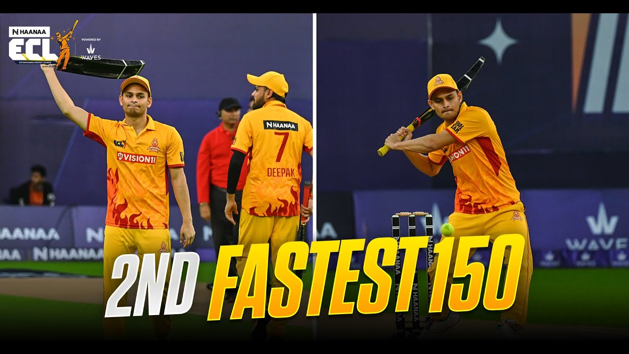 24 SIXES in 34 BALLS | Ubaid Khan's 151* | ECLT10