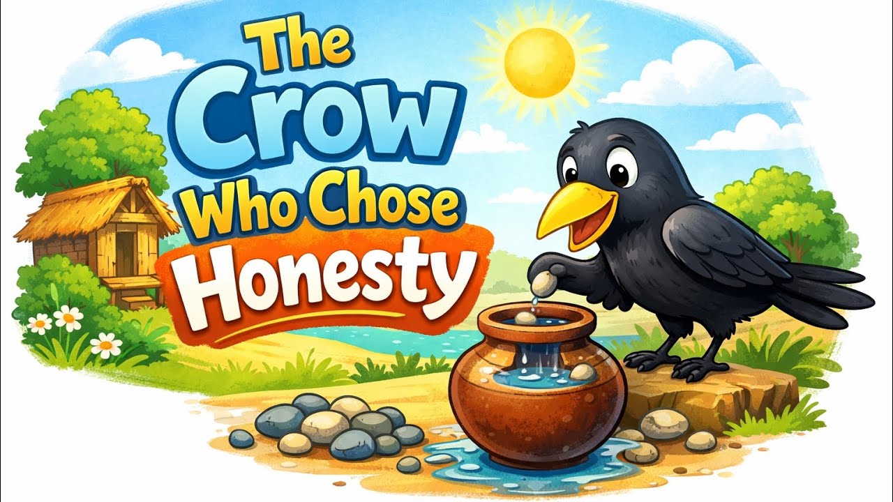 The Crow who chose honesty #story #kids #funny 