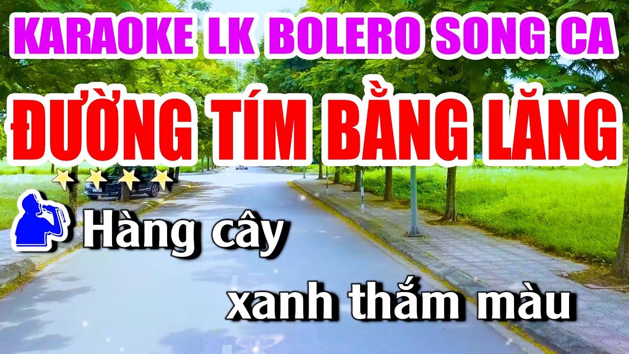 Karraoke Liên Khúc Đường Tím Bằng Lăng Nhạc Sống Khánh My - Song Ca Dễ Hát Nhất