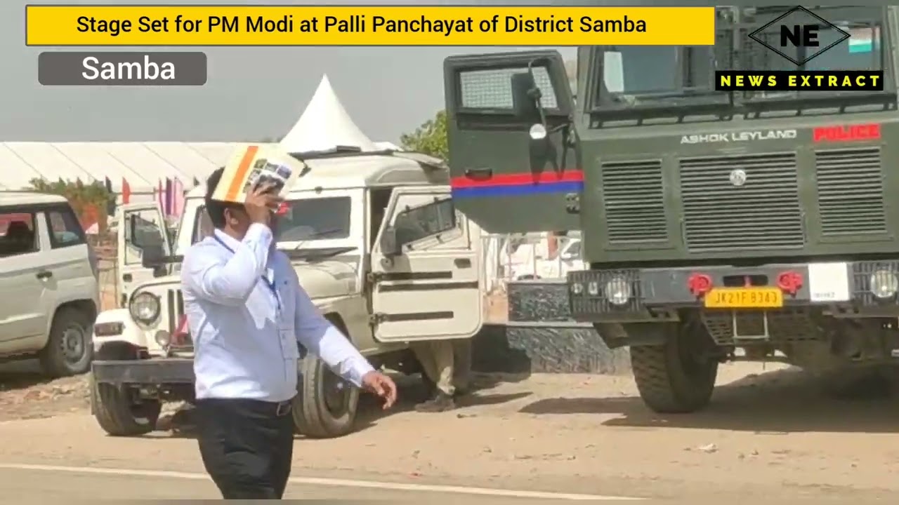 Stage Set for PM Modi at Palli Panchayat of District Samba