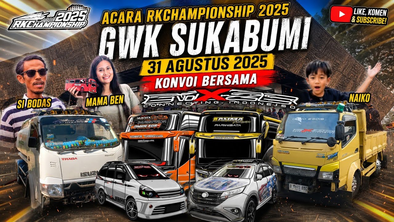 RKChampionship 31-agustus-2025 GWK sukabumi konvoi bersama cowok egois