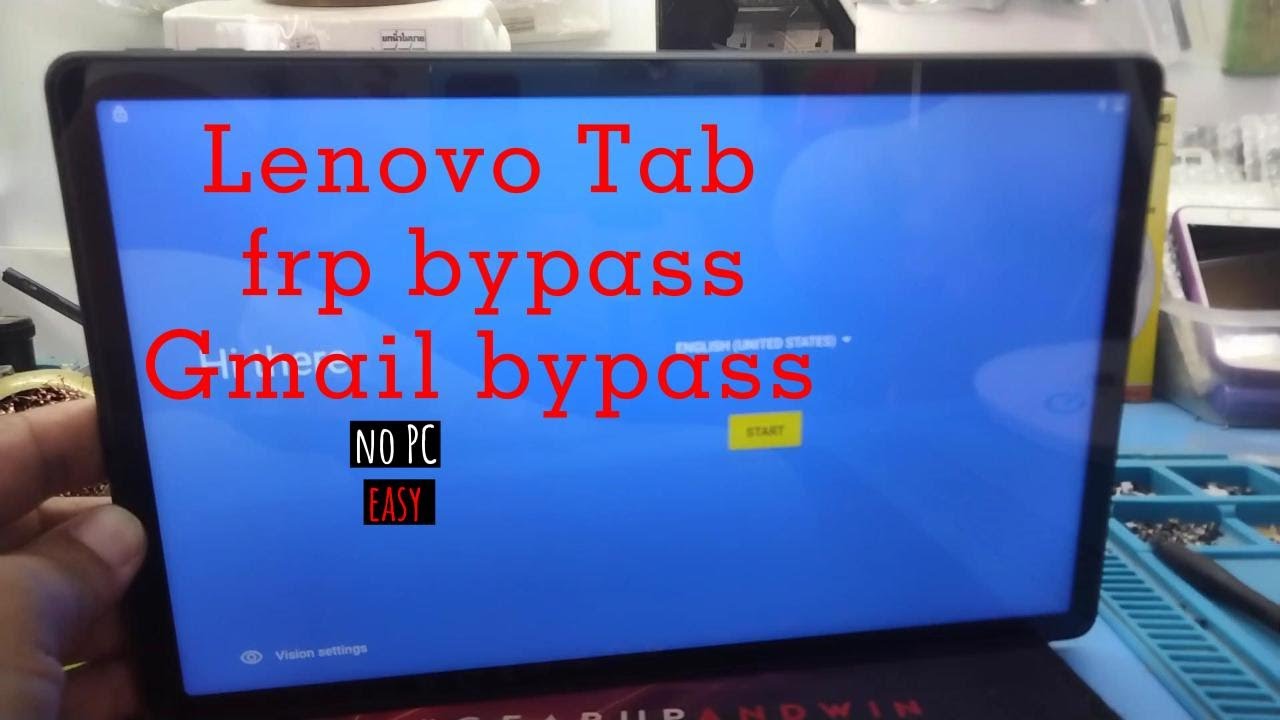 Lenovo Tab frp Bypass Gmail bypass no PC// 2024