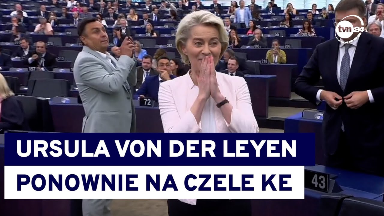 Ponowny triumf Ursuli von der Leyen. Niemka znowu na czele Komisji Europejskiej @tvn24