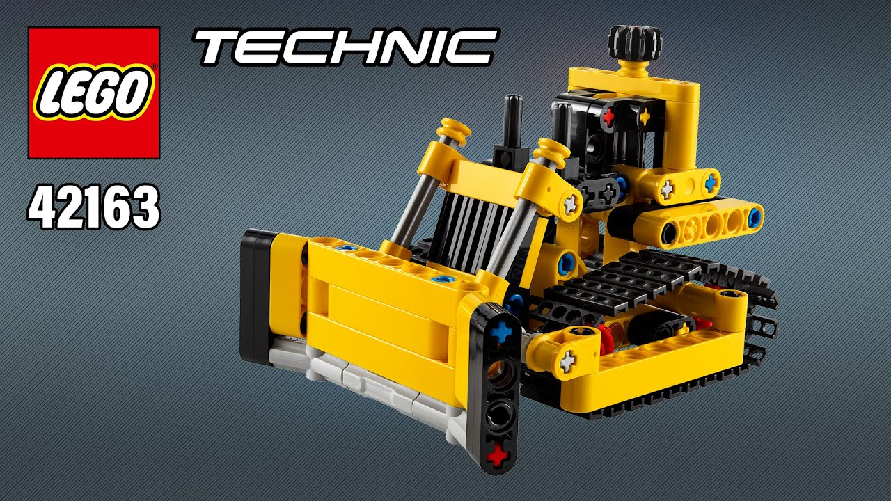 LEGO® Technic™ Heavy-Duty Bulldozer (42163)[195 pcs] Building Instructions @TopBrickBuilder