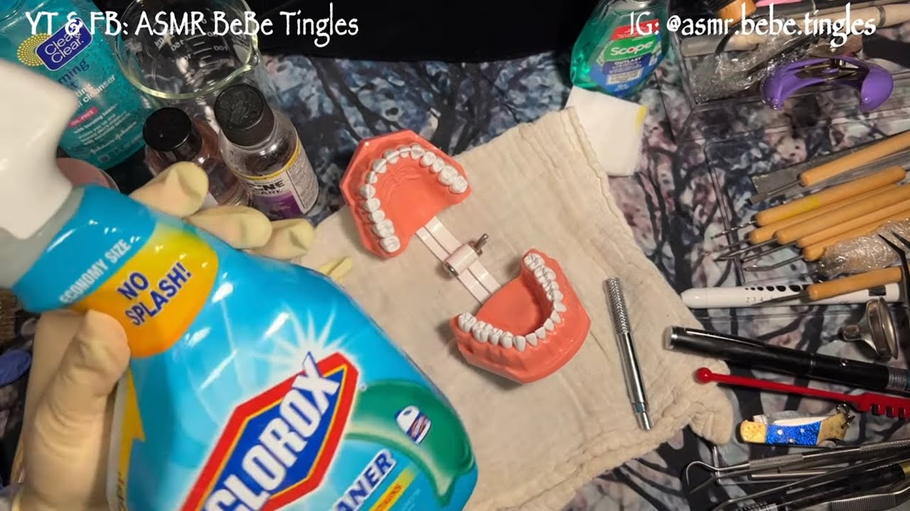 ASMR dentist RP - Worst rating! but highest MOST tingles EVER! Glove sounds water sprays whispered