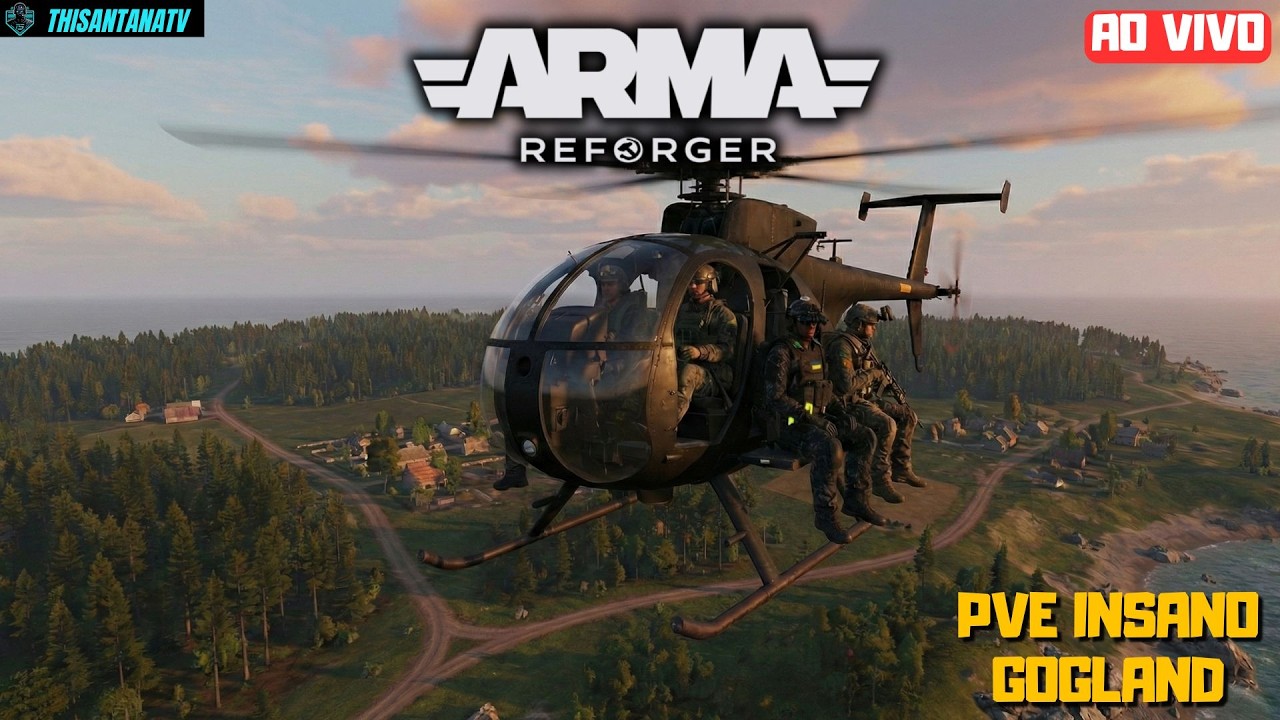 O MELHOR  SIMULADOR DE GUERRRA! ! ! | Arma Reforger | Mapa Gogland PvE |
