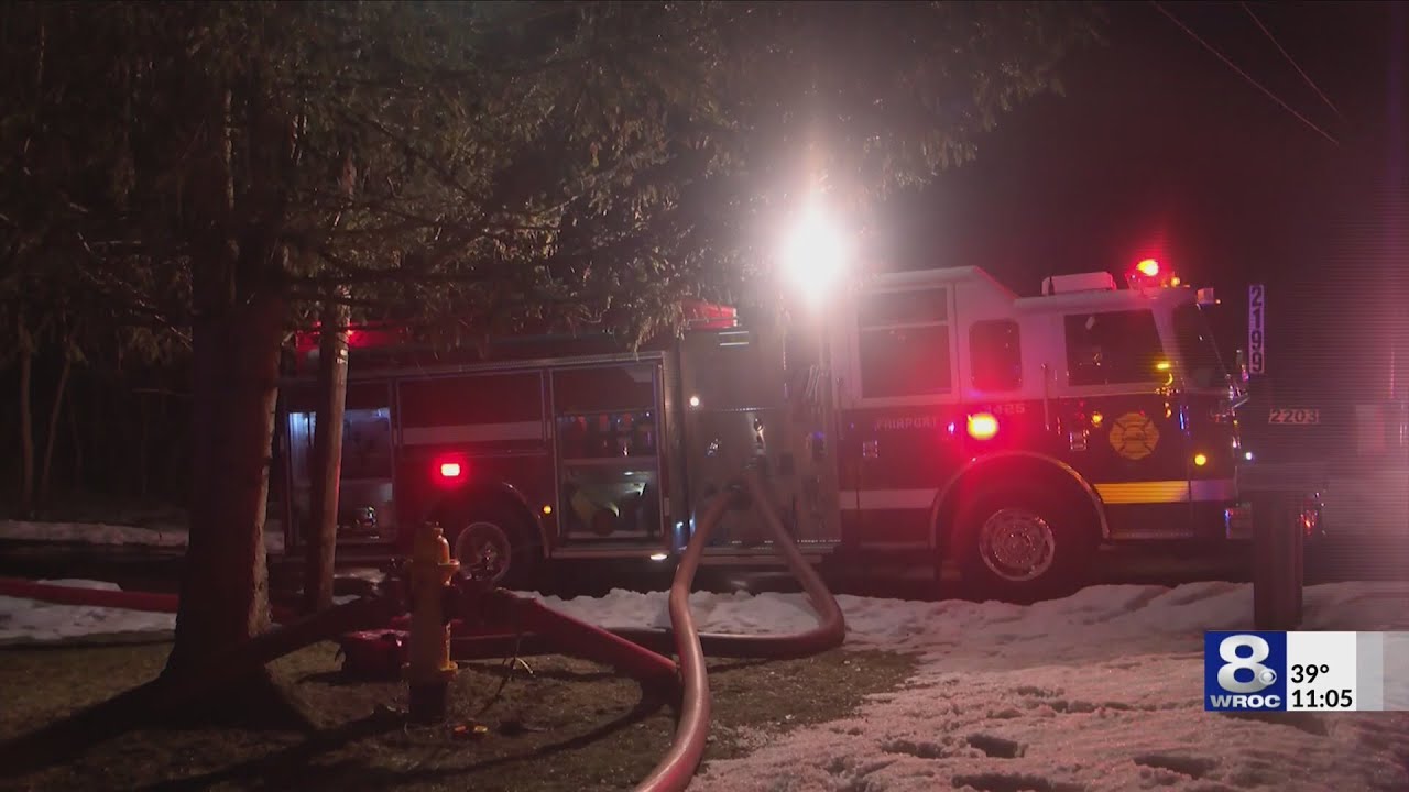 House fire shuts down Whitney Road in Perinton; investigation underway