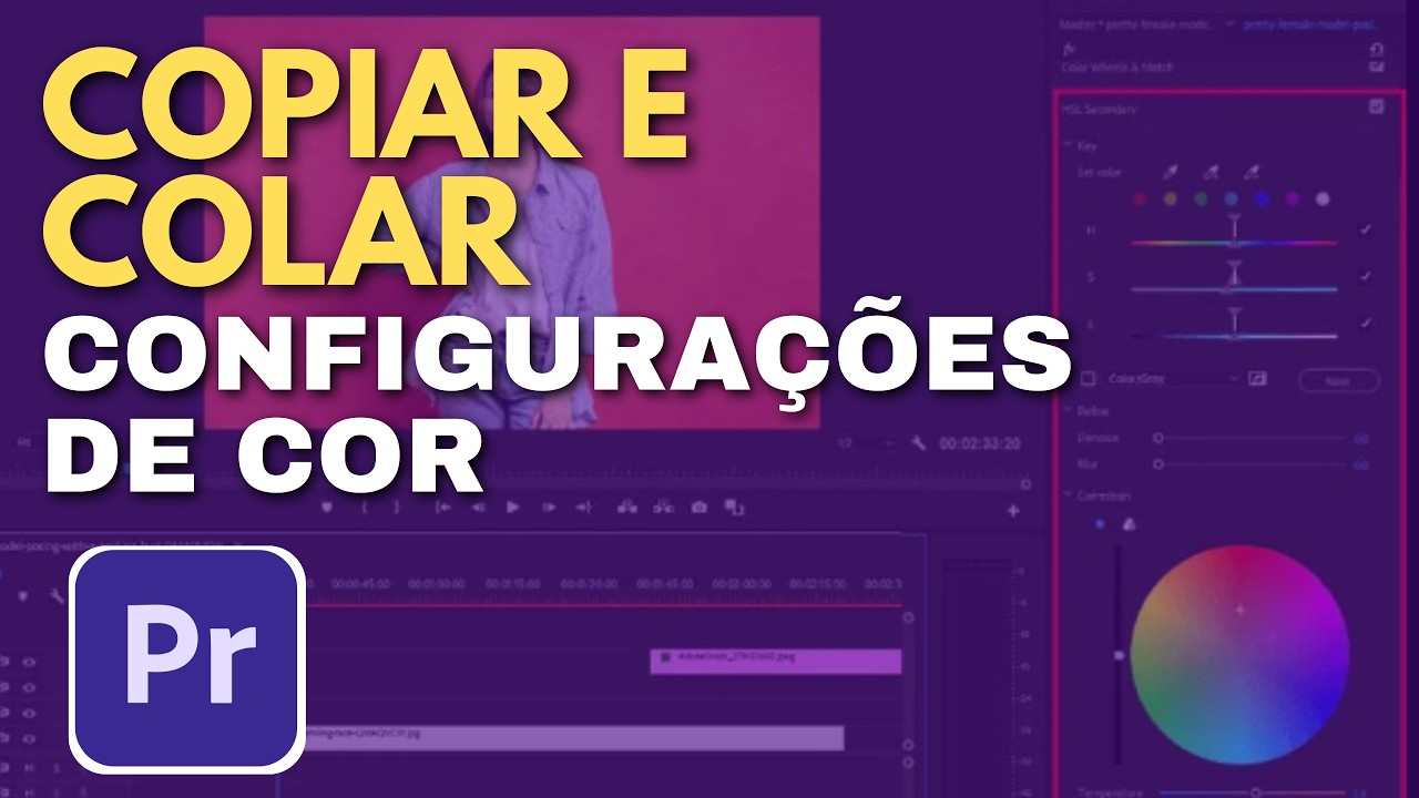 Como copiar as configurações de cor de um clipe para outro ( Premiere )