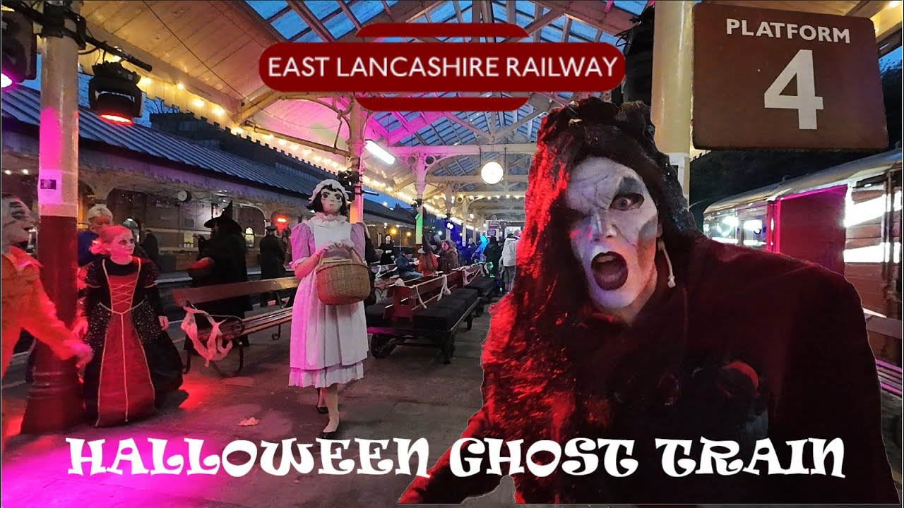 HALLOWEEN GHOST TRAIN ON THE EAST LANCASHIRE RAILWAY