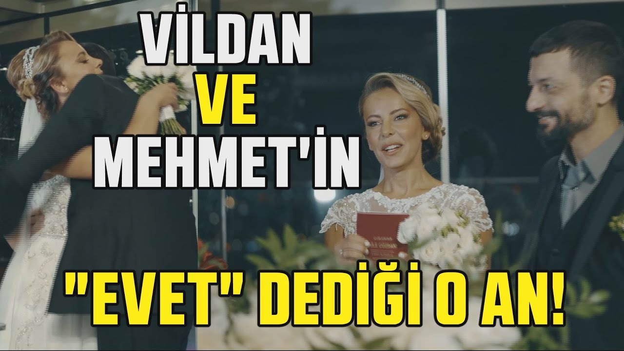 Vildan Atasever ve Mehmet Erdem'in düğününden çok özel görüntüler! Ünlü çiftin 