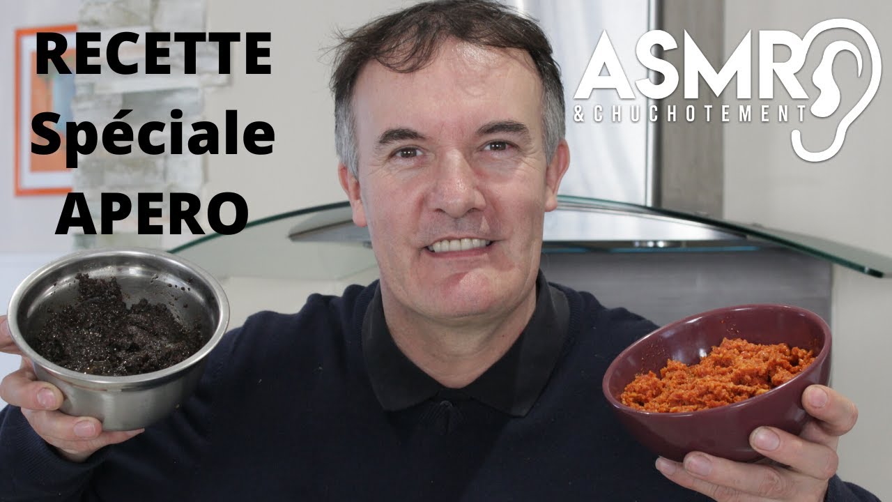 ASMR   Recette - Tapenade d'olives et Tapenade de tomates (a ma façon)