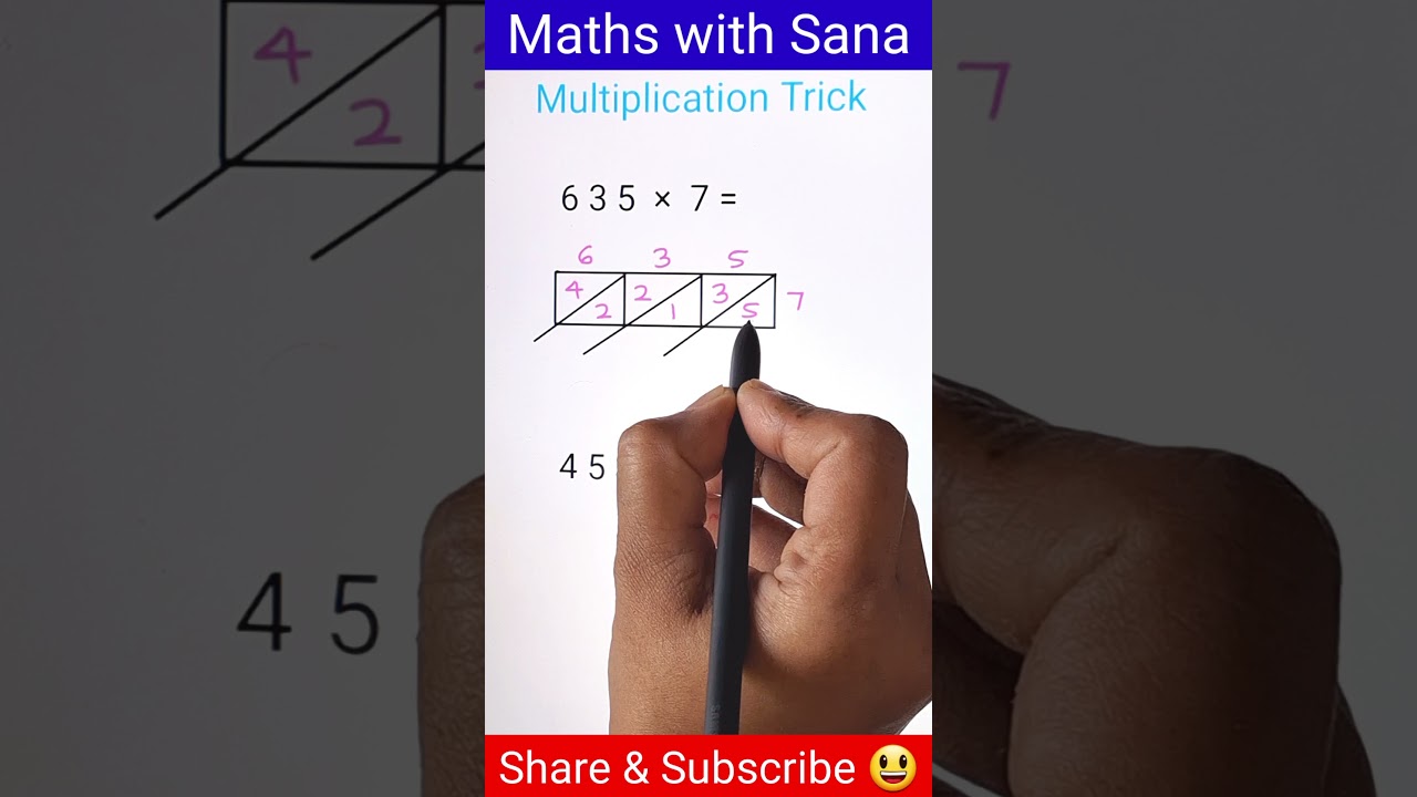 Lattice Method of Multiplication #shorts #short