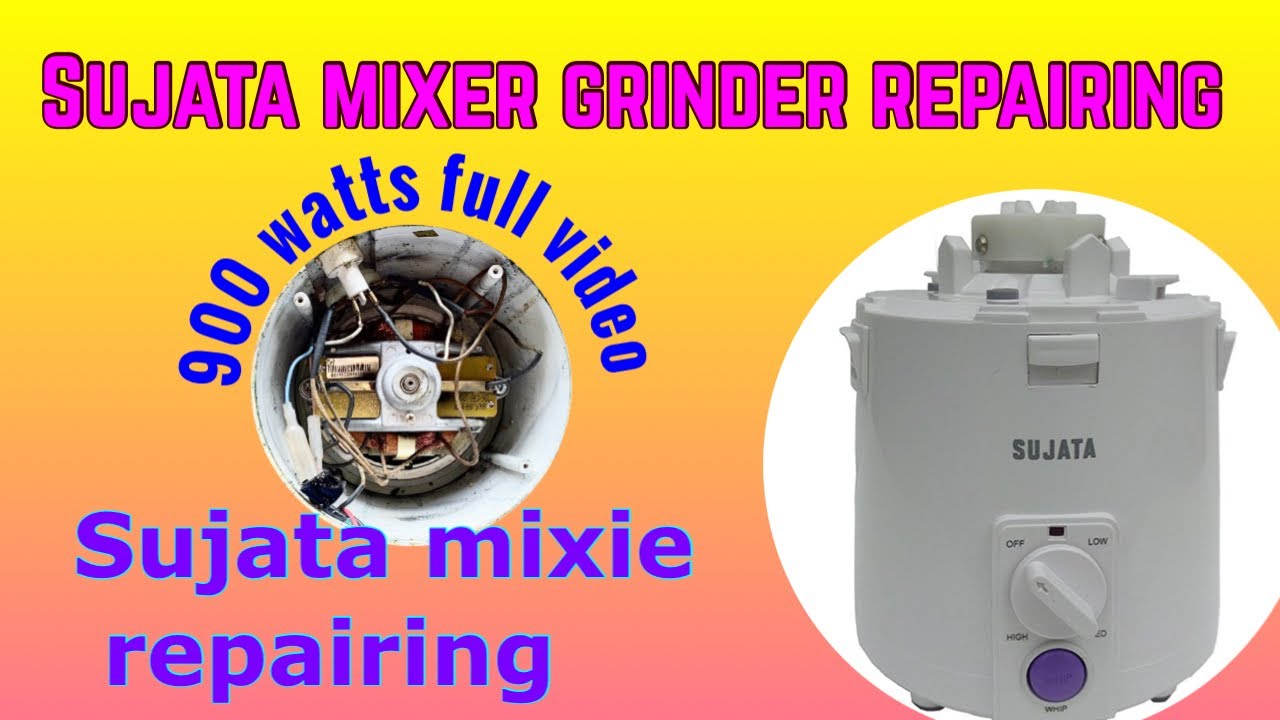 Sujata mixie repairing | Sujata mixer grinder carbon brush change  | Hi power electric works
