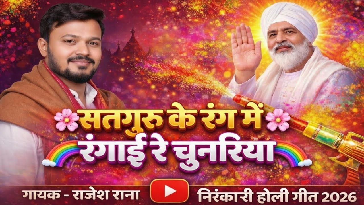 Satguru Ke Rang Me Rangai Re Chunariya | Nirankari Holi Geet 2026 | Rajesh Rana | Satguru Music