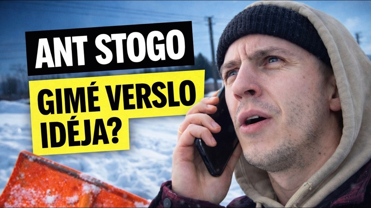 Pirmas vlogas: kasu sniegą, molio tinkas ir naujas verslas