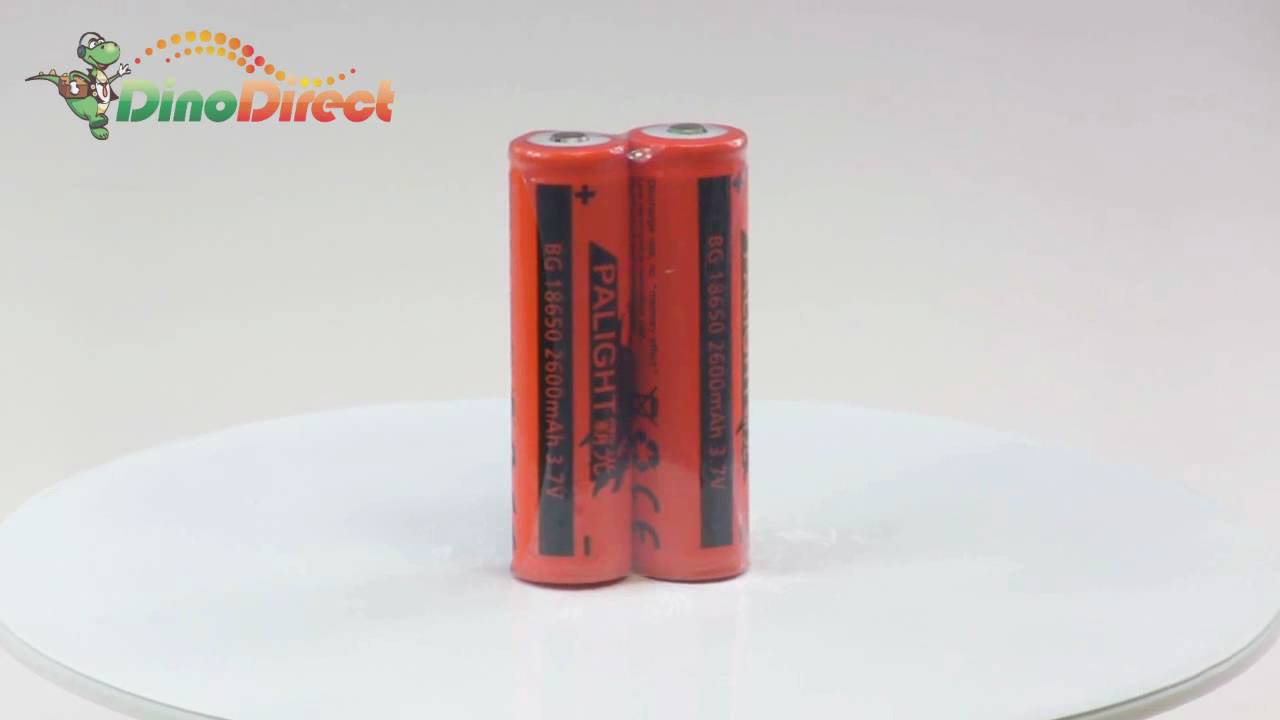 PALIGHT 3.7V 2600mAh 18650  Protected Li-ion Batteries(2Pcs)  from