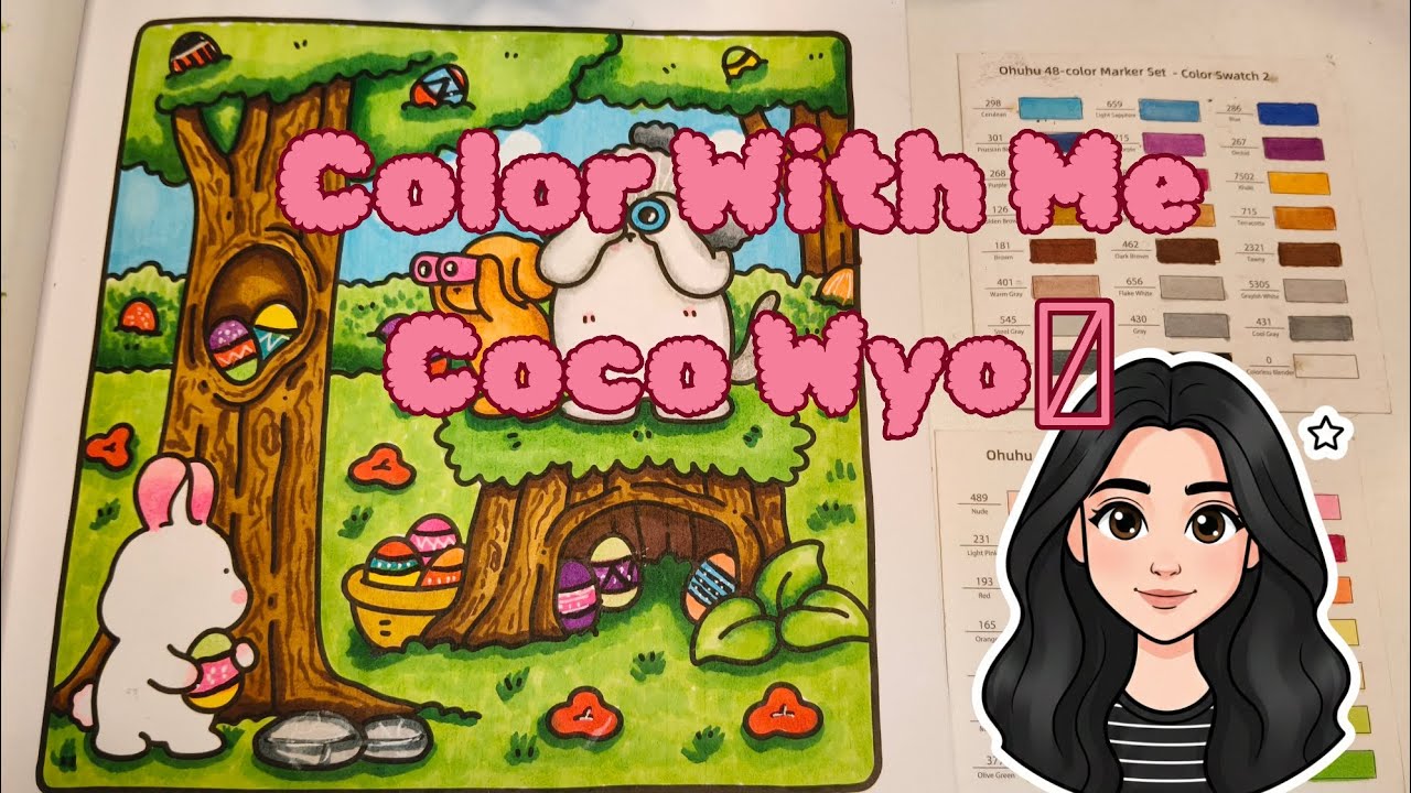 Color with me | Coco Wyo Coloring book| ASMR 
