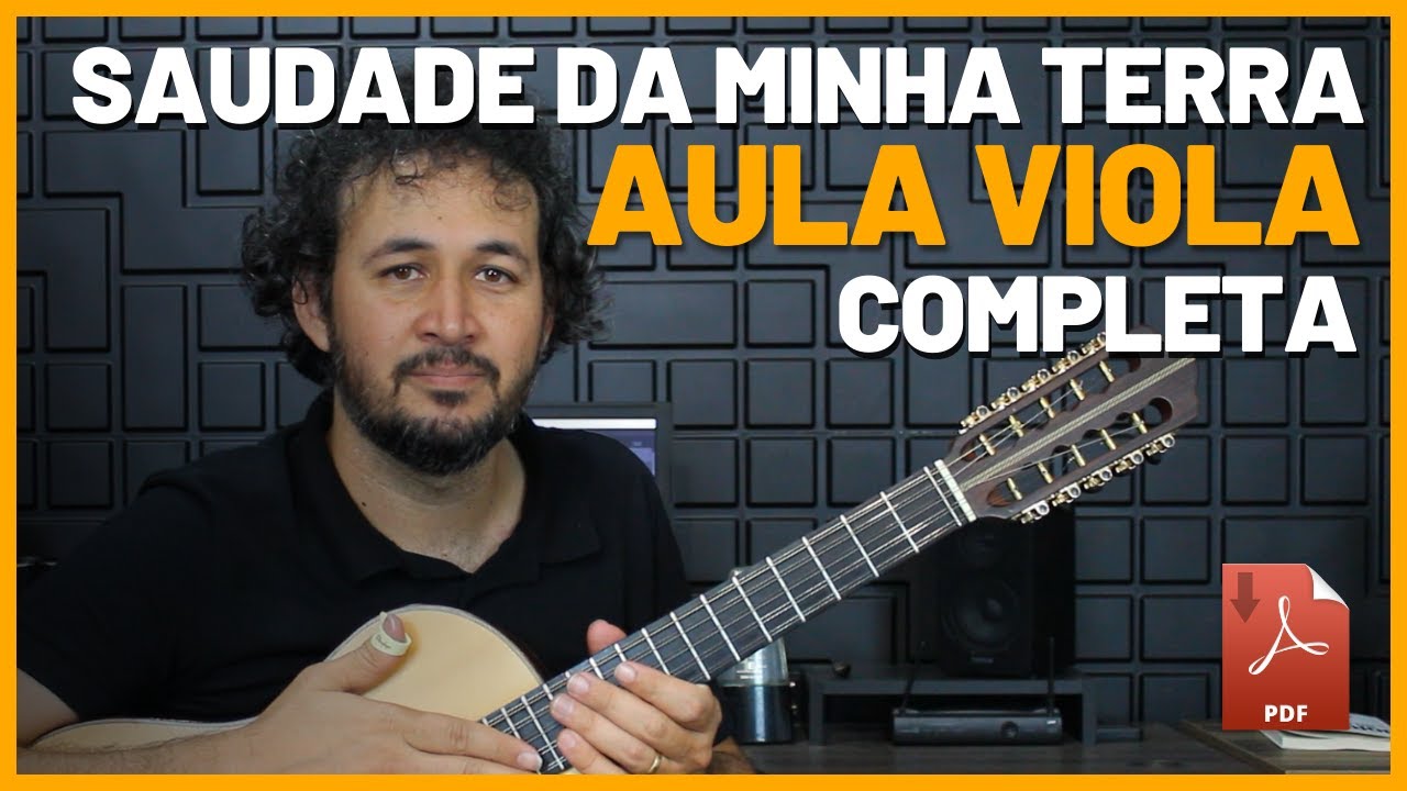 SAUDADE DA MINHA TERRA - Aula Viola | Iniciante | Como tocar na viola | Passo a Passo | Tutorial |