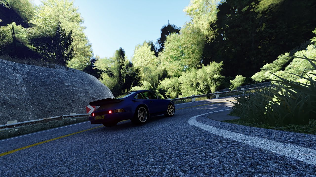 Assetto Corsa, time attack on Akagi in Ruf CTR, a 3:12