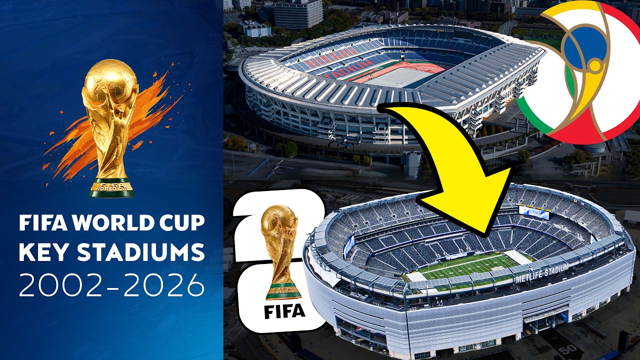 2002-2026 World Cup: All 12 Opening & Final Stadiums 🌎🏟️