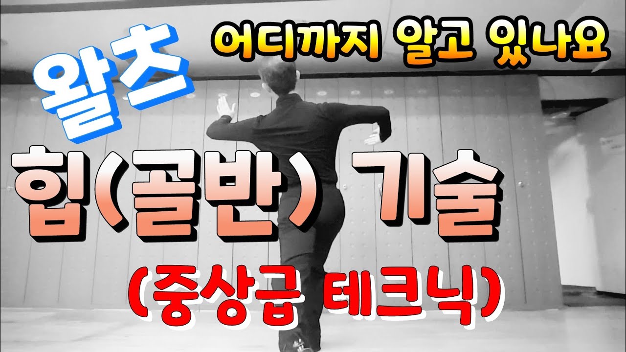 왈츠배우기 10 / 내추럴턴, 리버스턴에서 힙액션(골반) 기술과 파워드라이빙