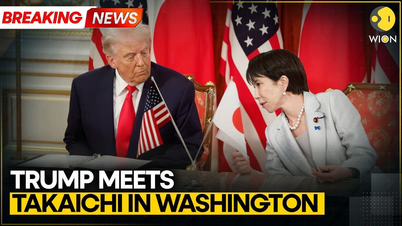US President Donald Trump Meets Japanese Counterpart Sanae Takaichi at Oval Office | WION BREAKING