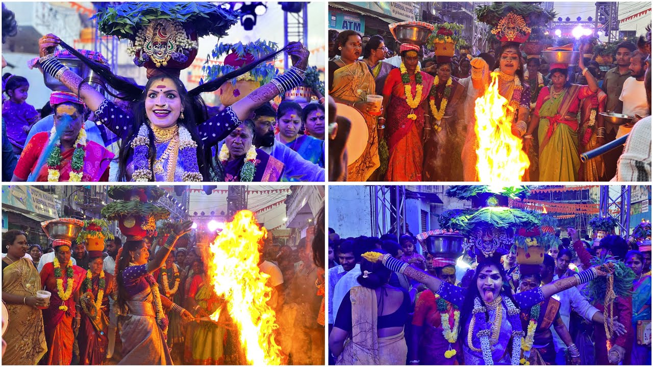 Pavani Bonam Dance 2025 At Chilkur Sri Renuka Yellamma Bonala Jatara 2025 Pavan Bonam sigam Dance