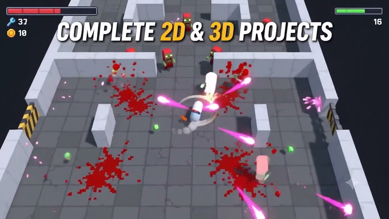 Unity 6 Game Development Beginner 2D and 3D | Full Mini Projects
