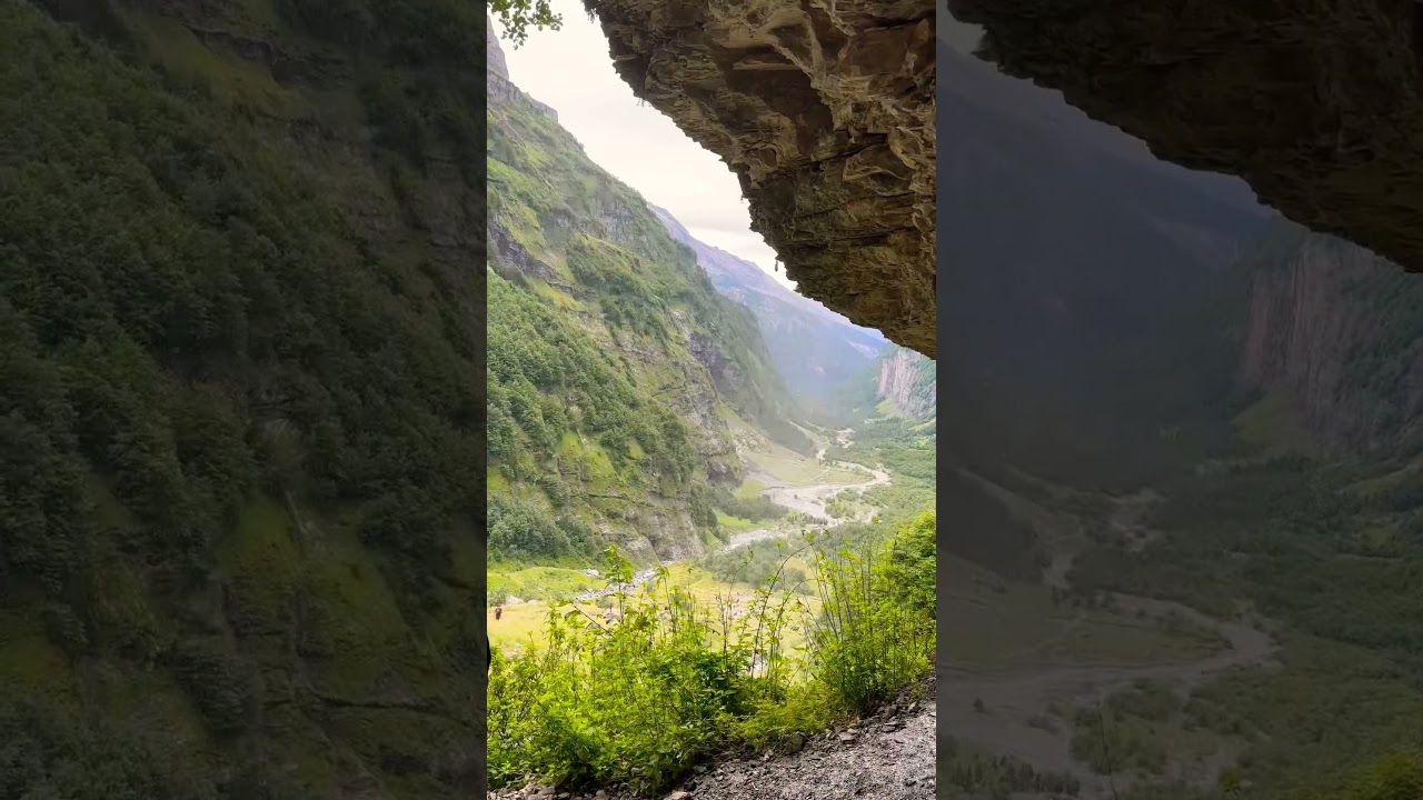 Cascade du cirque fer &agrave; cheval French alps
