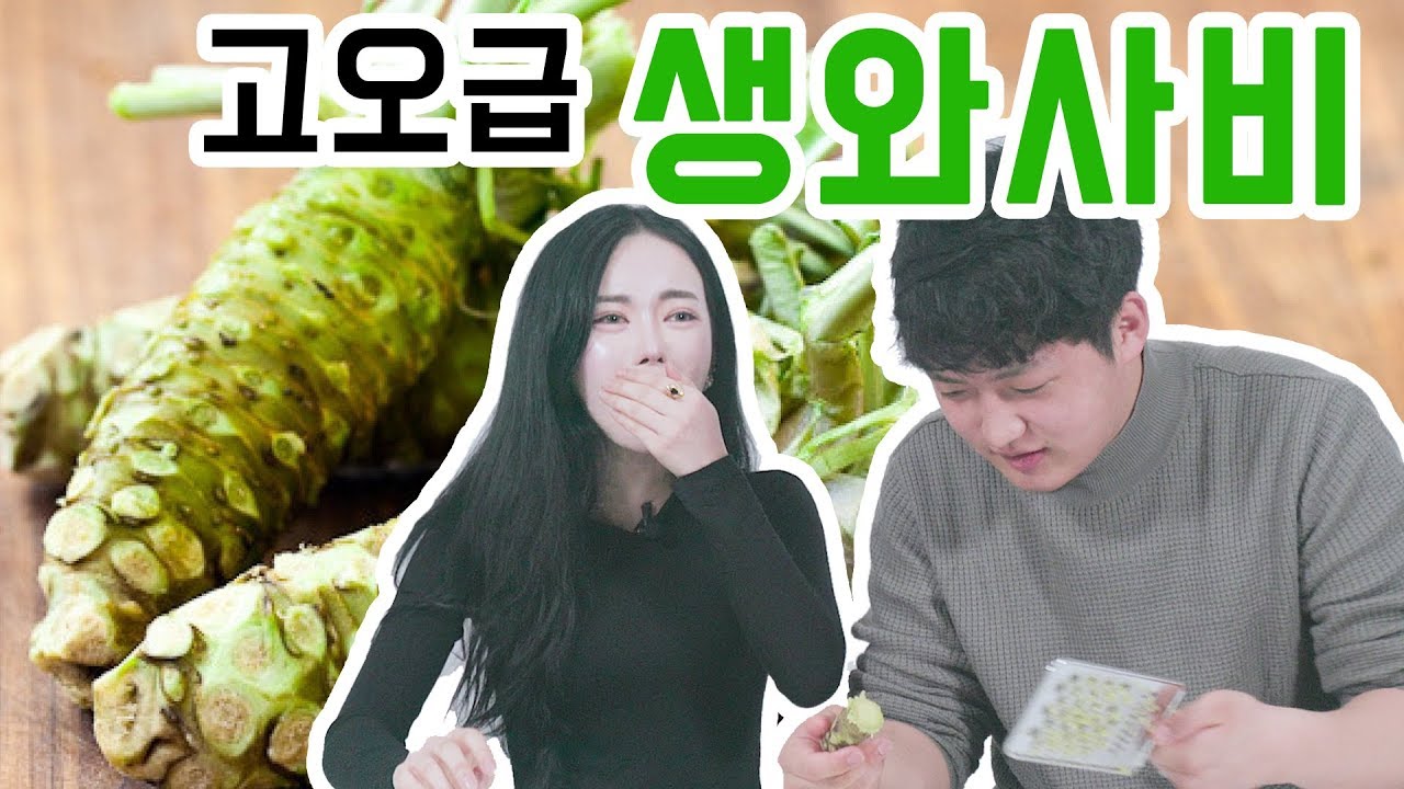 [리플] 티비에서만 보던 생와사비를 먹어보았다! 생 고추냉이의 매운맛 리뷰! | Ripple_S