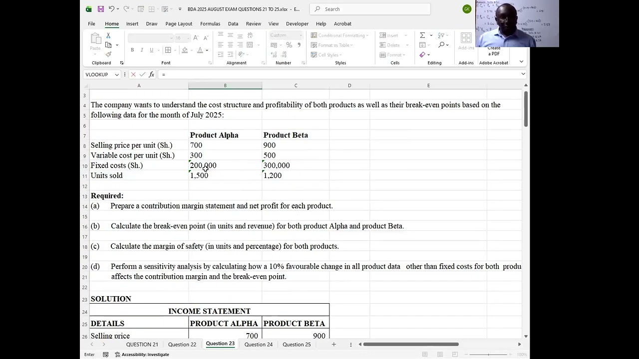 Bda August 2025 Q23 Solution  0720322961