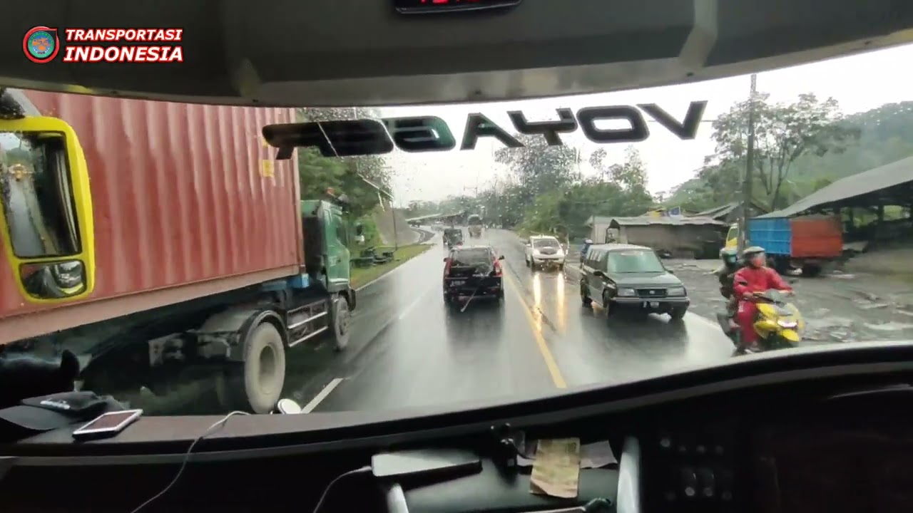 Bus Menanjak Di Tanjakan Gentong Diwarnai Truk Gak Kuat Nanjak Jalan Ekstrim Super Licin