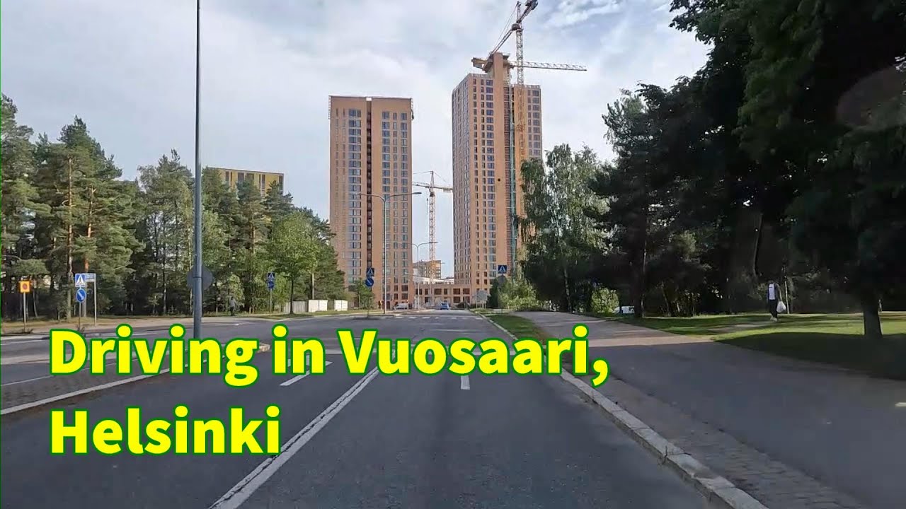 Driving in the Center of Vuosaari #helsinki #finland
