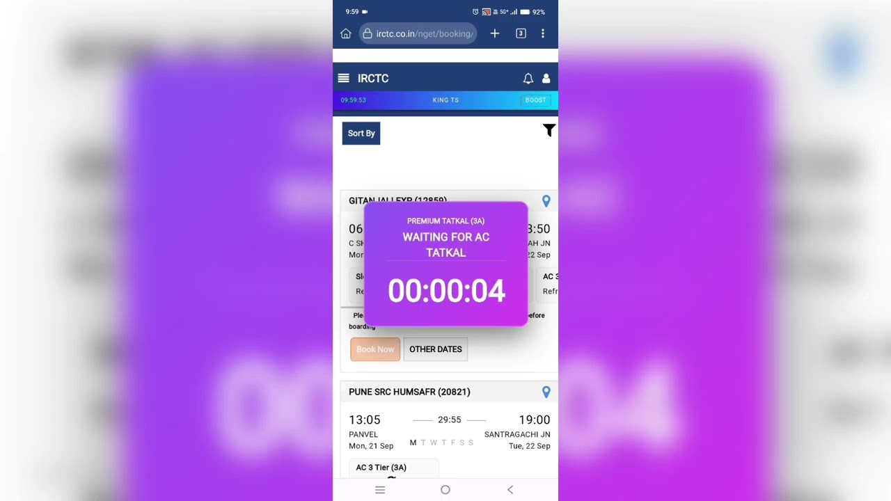 CSMT to HWH 3AC Tatkal Ticket Booking (Live Proof) | Sep 21, 2026 How to Book Confirm Tatkal Ticket
