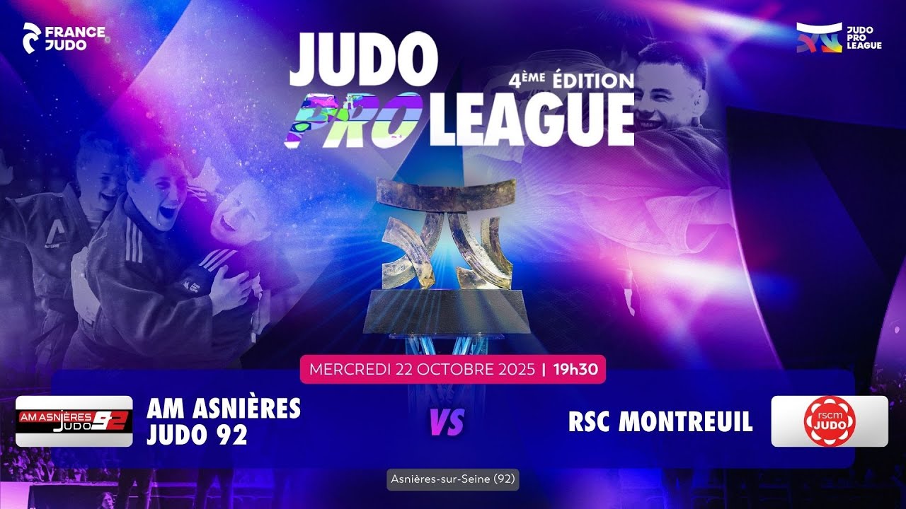 AM Asnières Judo 92 vs RSC Montreuil | Eliminatoires Judo Pro League 2025-2026 - Saison 4