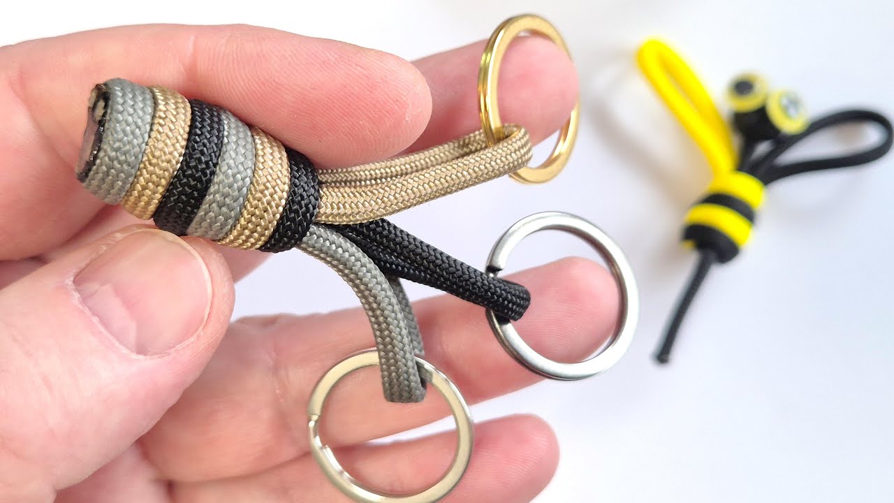 SQUID and BEE 3-Loop Barrel Key Fob Tutorial BONUS Make a Bee