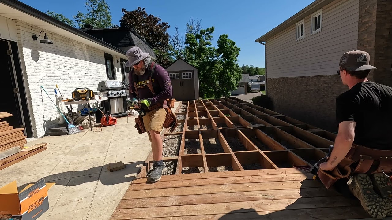 old crooked deck rebuild