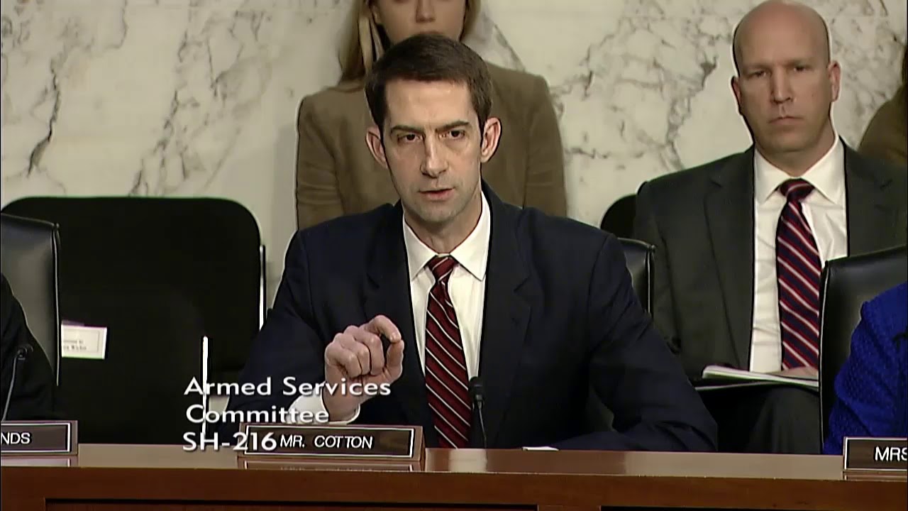 March 20, 2018: Sen. Cotton Q&A at SASC Hearing with General Hyten of STRATCOM