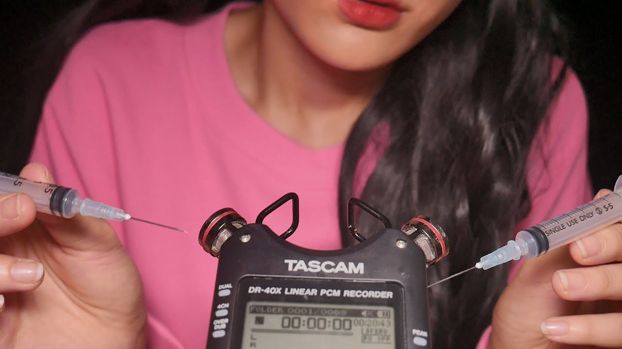 지읒asmr} asmr 썩은물도 울다 갈 주사기 소리