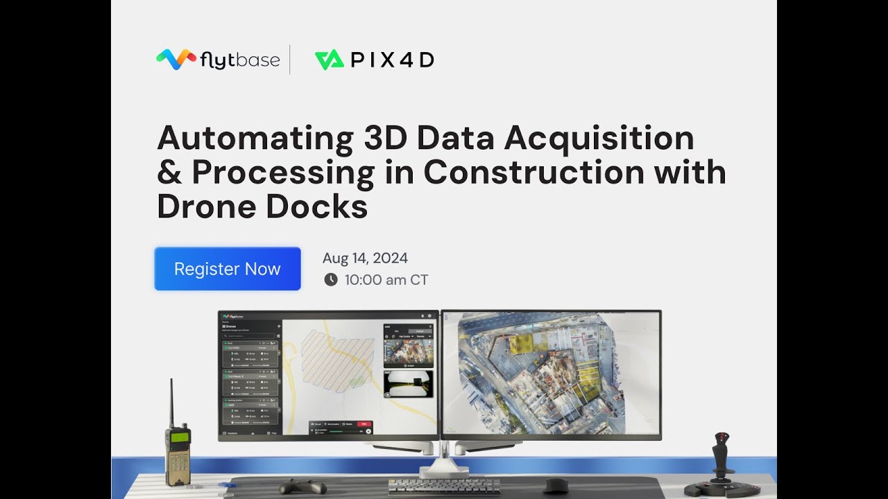 Automating 3D Data Acquisition & Processing in Construction with Drone Docks